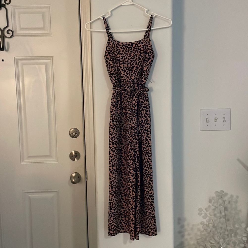 Emerald Sundae Animal Print Jumper/ Romper Size 7(Junior)